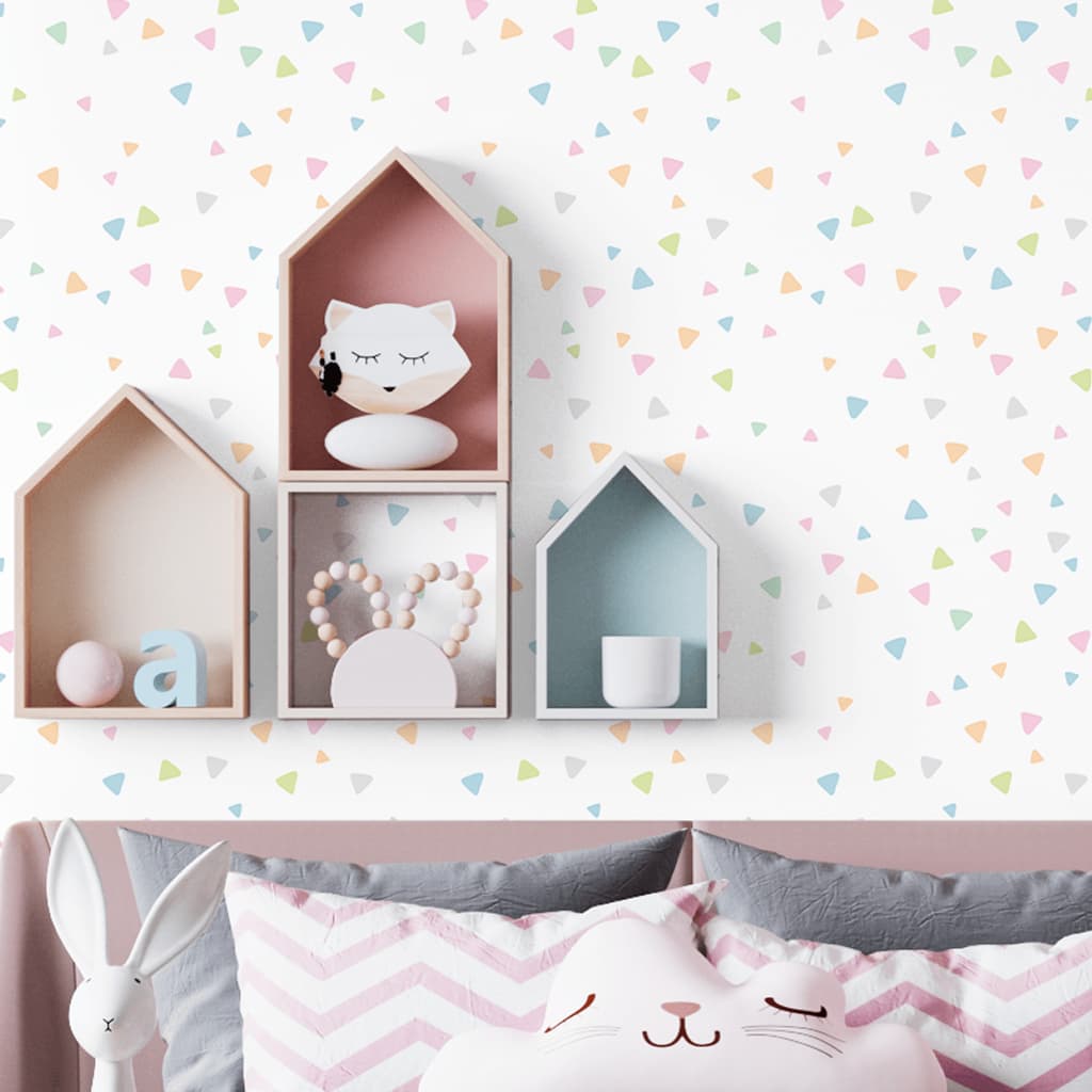 Papel de Parede Adesivo Infantil Colorido Boa Infância 3m x 50cm