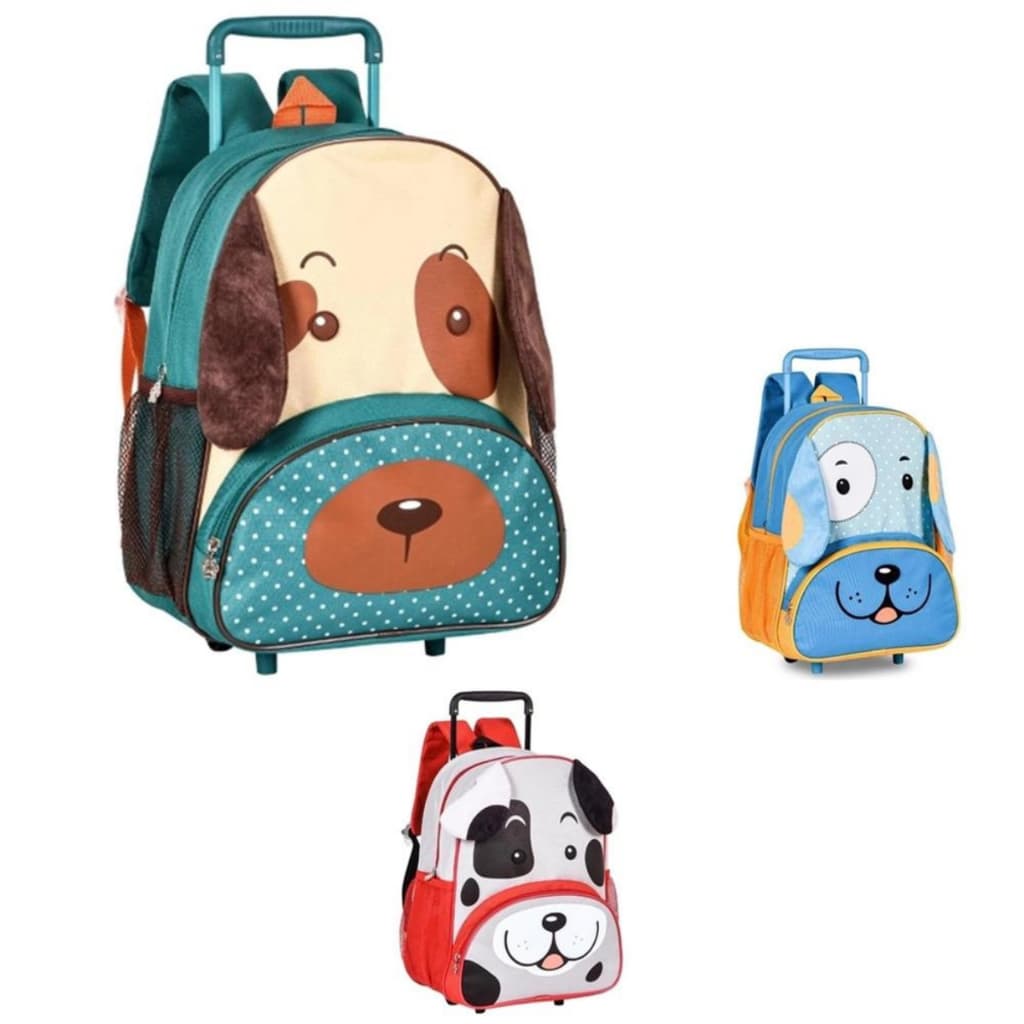 Mochila De Rodinha Pequena Infantil Cachorro - Clio Pets - CP3397B