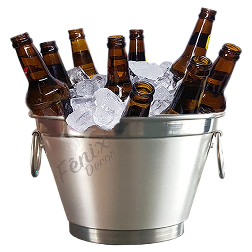 10 BALDE DE GELO E CERVEJA ACOMODAR 9 LITROS EM VOLUME FABRICADO 100% em aluminio puro