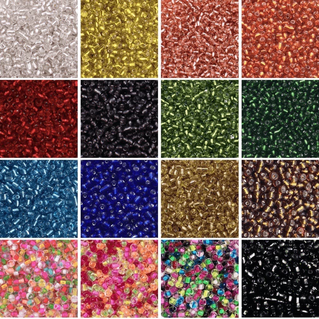 50 Gramas Miçanga Vidro Miolo Misanga Missanga Missanguinha Miçangão Colorido