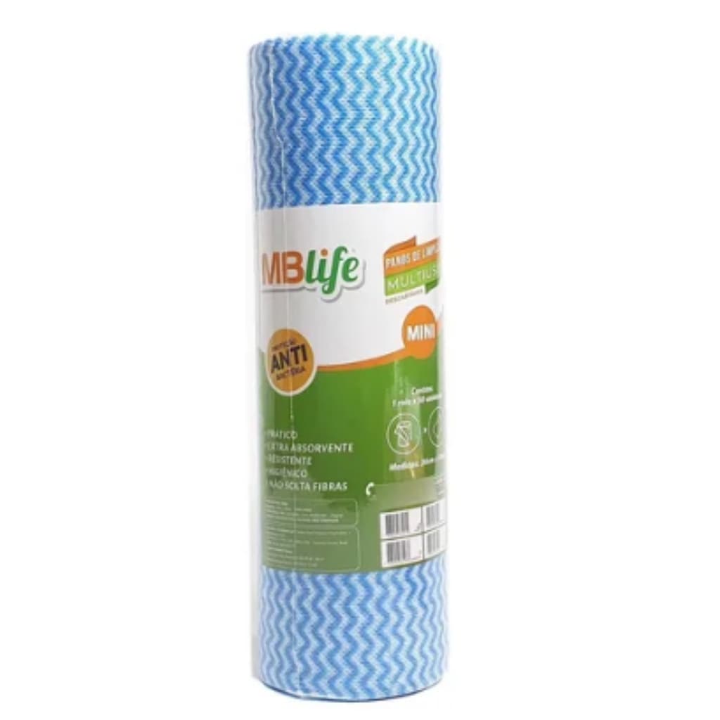 Pano de Limpeza Descartável Multiuso c/ 50 unidades - MB Life