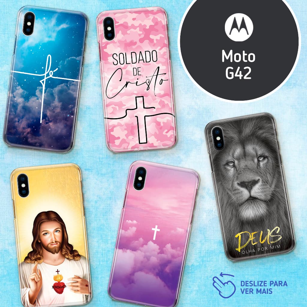 Capa Capinha - Motorola Moto G42 - Religião Deus Jesus
