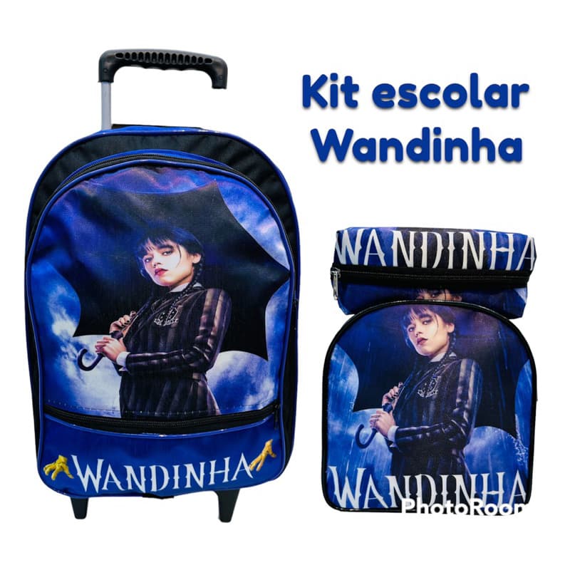 Mochila de rodinha infantil lancheiras , estojo , mochila de roda de menina e menino