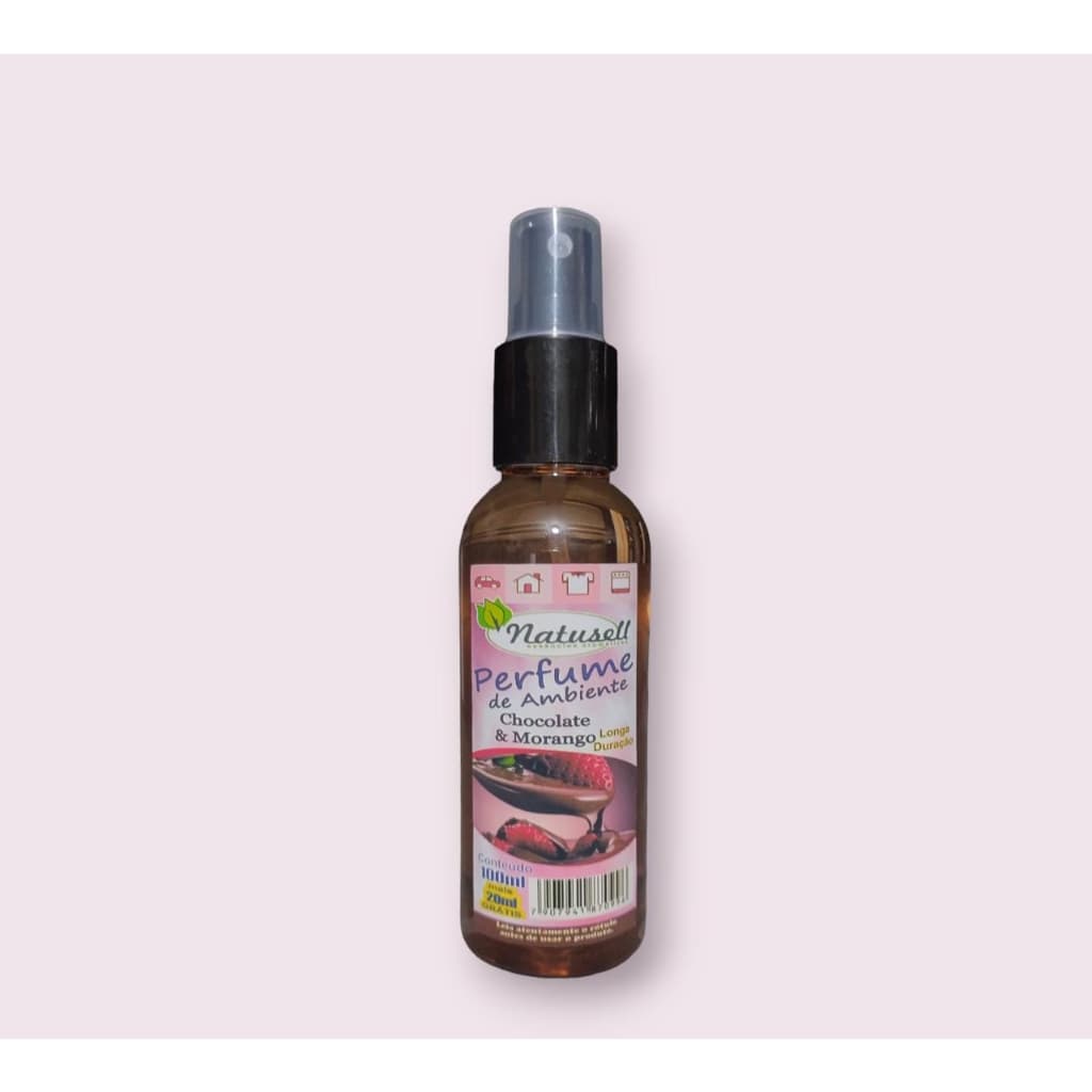 Spray Aromatizador (Carro, Casa e tecidos) Chocolate e Morango Natusell 100ml