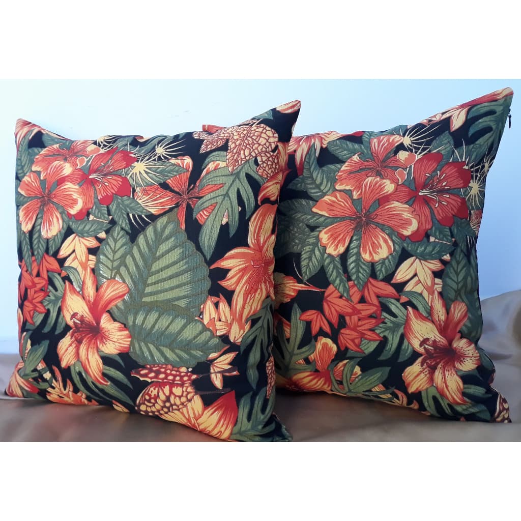 Capa de Almofada Decorativa 45x45 Kit com 3 Peças marrom e bege