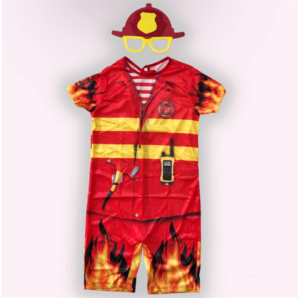 Fantasias Temática Bombeiro Infantil Masculina Heróis Barato Menino Promoção Máscara
