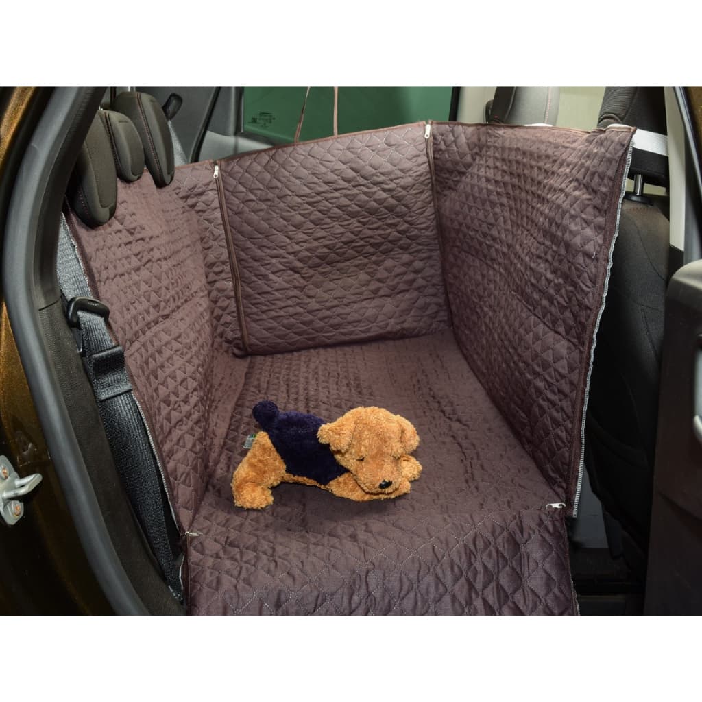 Capa Protetora Pet Impermeavel Banco de Carro Plus Size Cobre todo o Banco Estilo Cerca - cor marrom