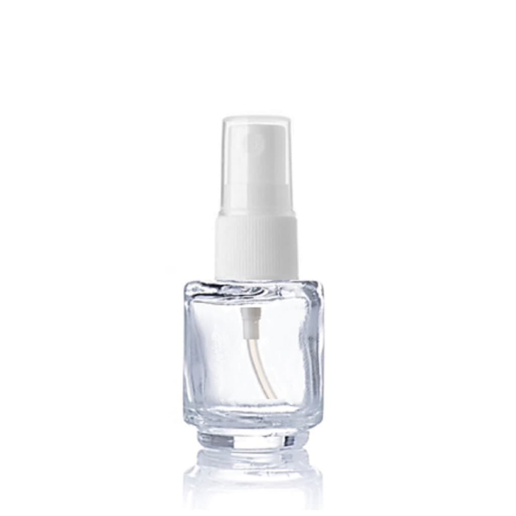 10 Frascos de vidro 5ml válvula spray branca para amostra de perfumes