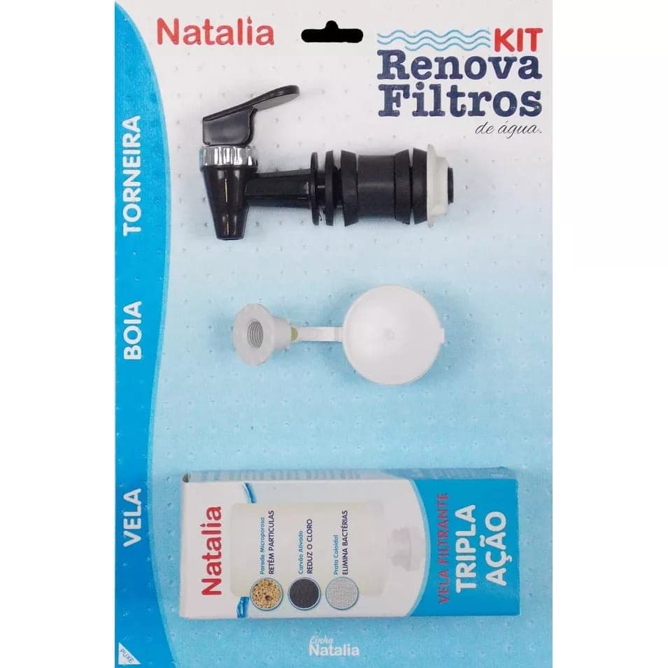 Kit renova Filtros - Torneira, vela e bóia - Gmold - Filtro de barro.