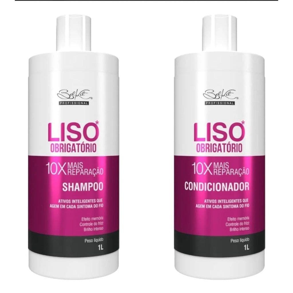 Kit Liso Obrigatório Shampoo E Condicionador 1 Litro - Belkit