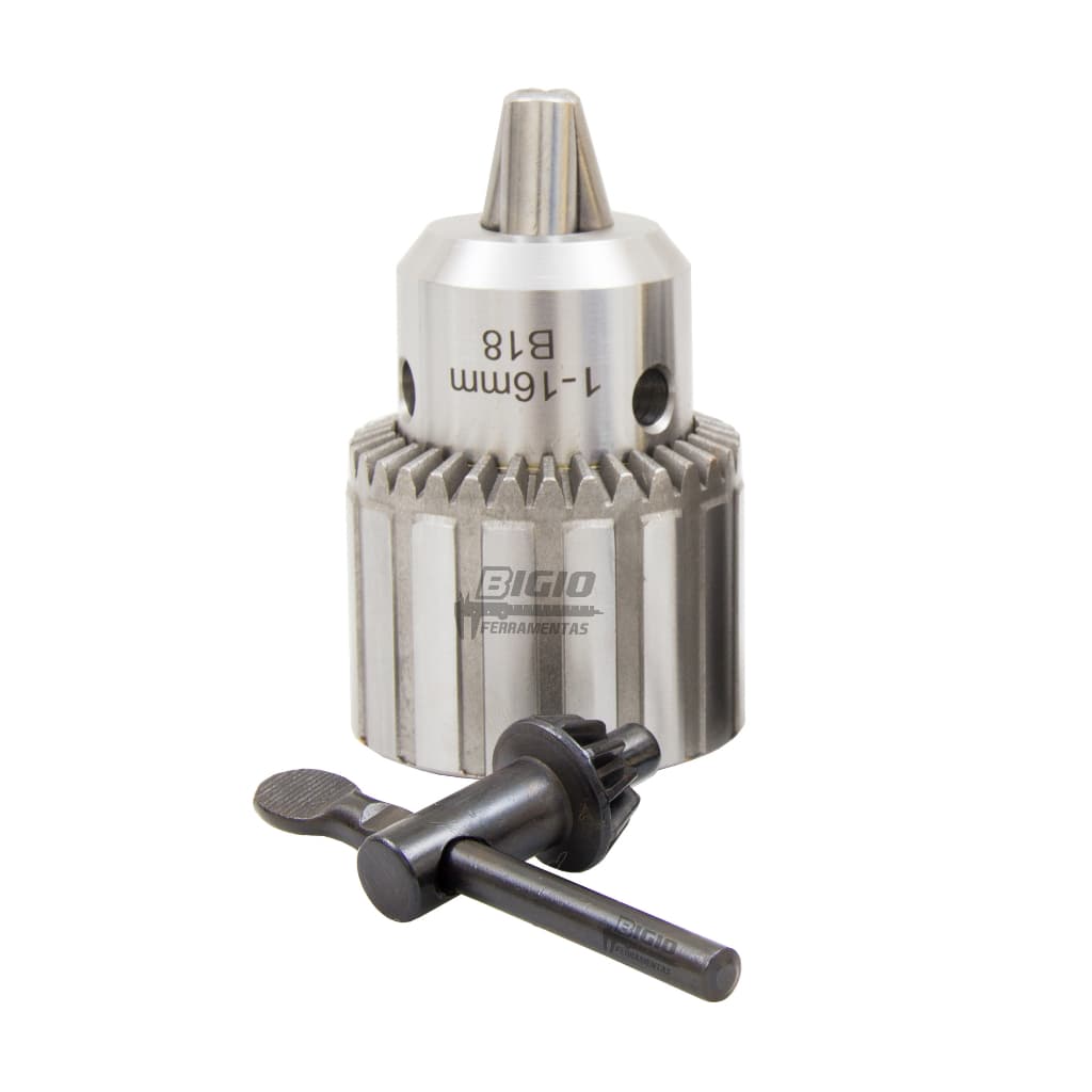 Mandril Com Chave pesado b18 5/8 -1 A 16mm P/ Tornos E Furadeiras