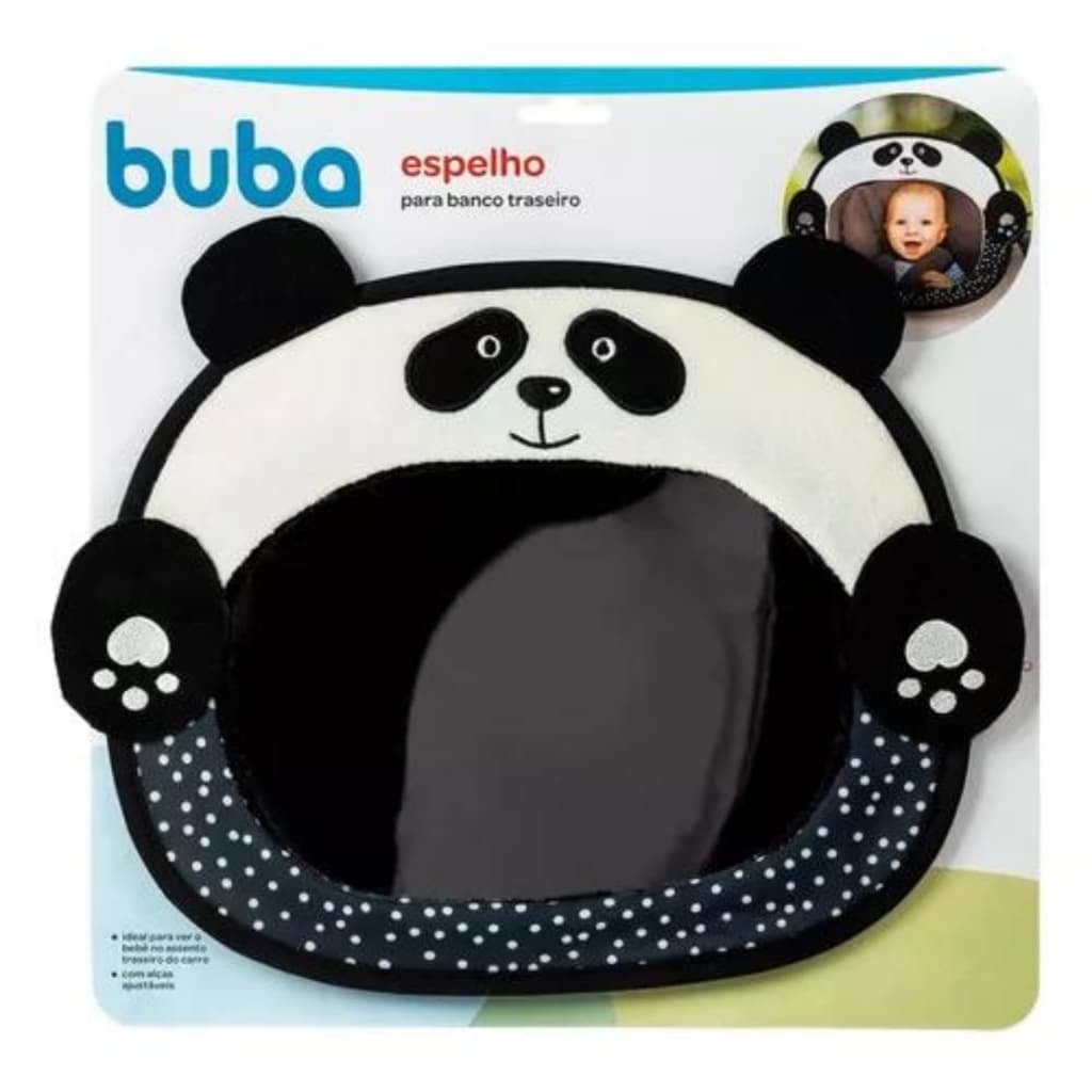 Espelho Retrovisor Buba Para Carro Cadeirinha Bebê Conforto ursinho