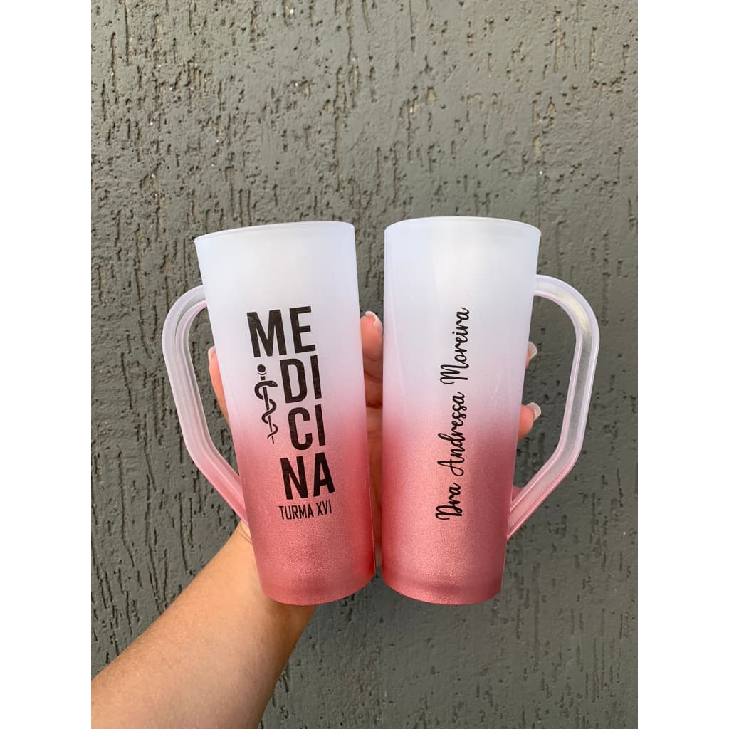 Kit 60 Canecas Slim Degradê Personalizadas