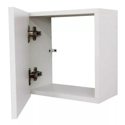 1 Nicho Toalheiro Com Porta Multiuso Decorativo Mdf Branco otima qualidade
