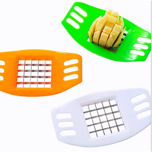 Cortador Fatiador De Batata Frita Palito e Legumes Prático Fatiador De Batata