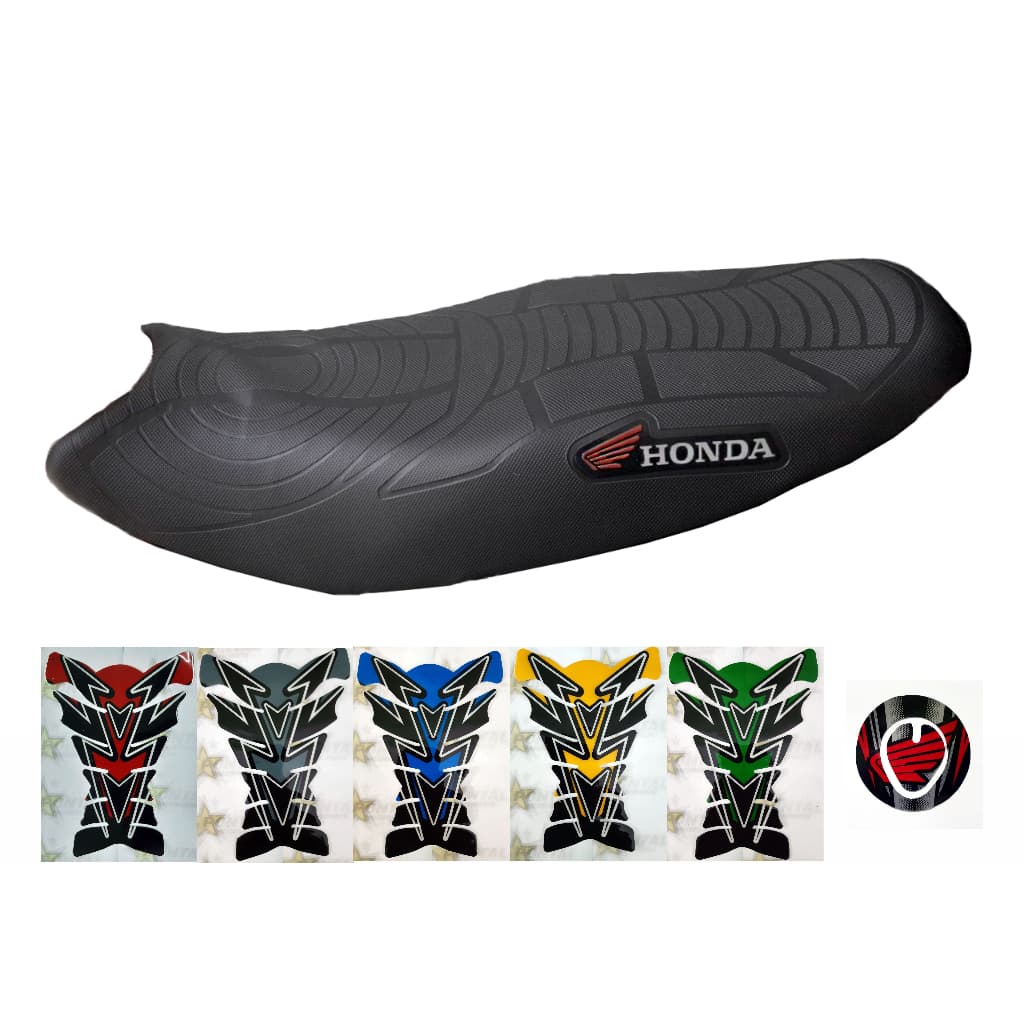 Kit Capa Banco Emborrachada CG Fan Bros Titan Twister Yamaha Factor Tank Pad Adesivo