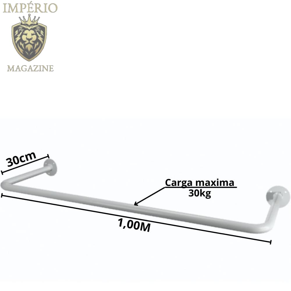 Cabideiro de 1M parede