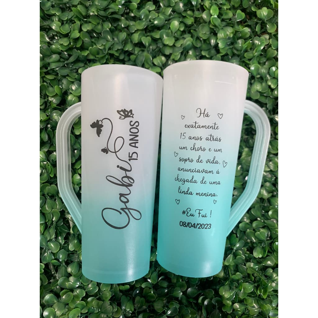 Kit 80 Canecas Slim de 400ml degradê personalizadas