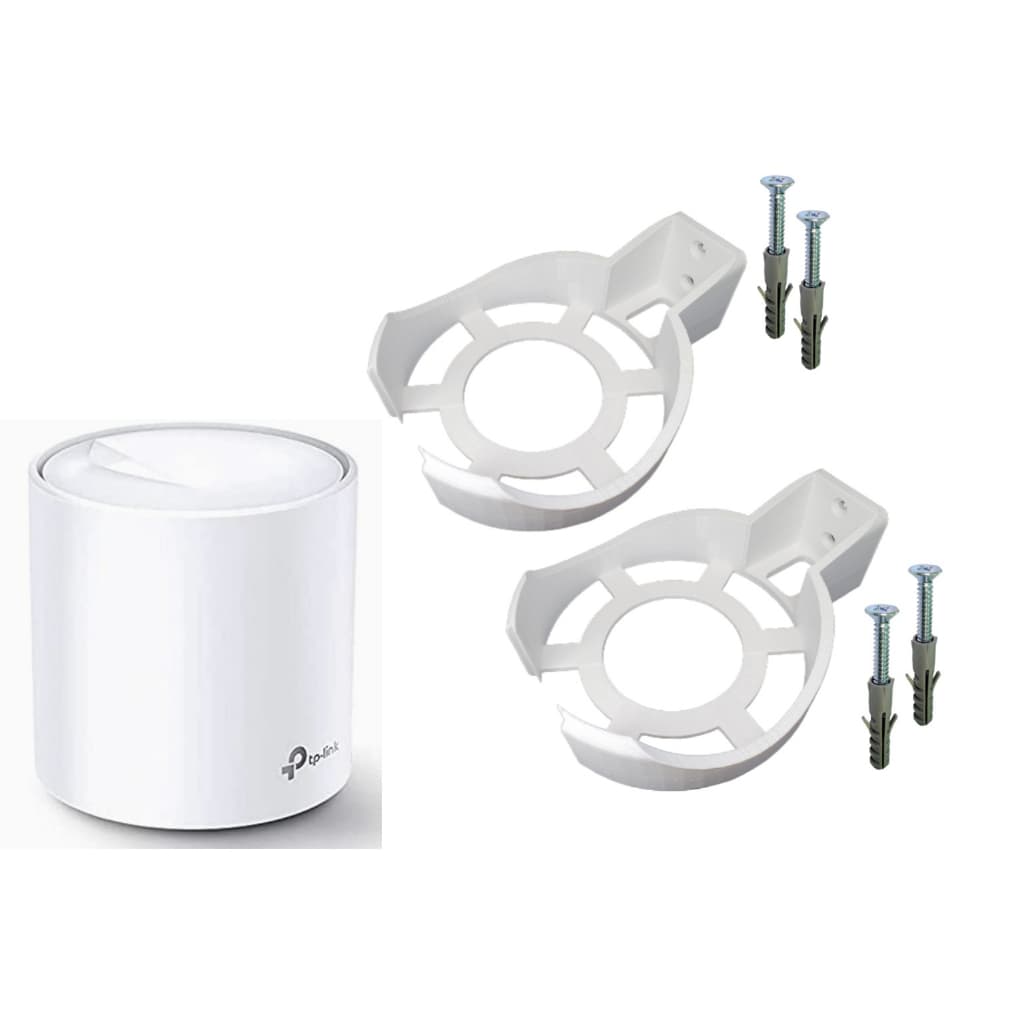 Kit 2 Suportes De Parede Roteador Tp Link Deco Mesh X20 X60