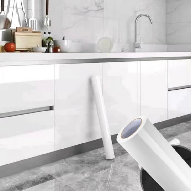 Adesivo Branco Vinil Envelopamento de Móveis Geladeira Armário Mesa