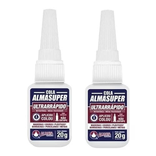 kit c/2 Super Cola Almasuper Ultra-rapida 20g