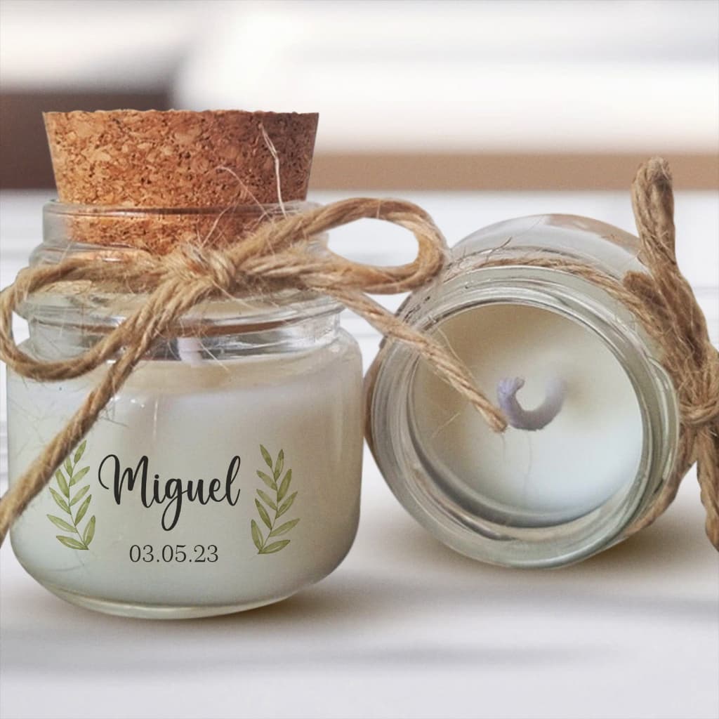 kit com 6 unidades lembrancinha batizado maternidade Vela aromática mini velas 30g