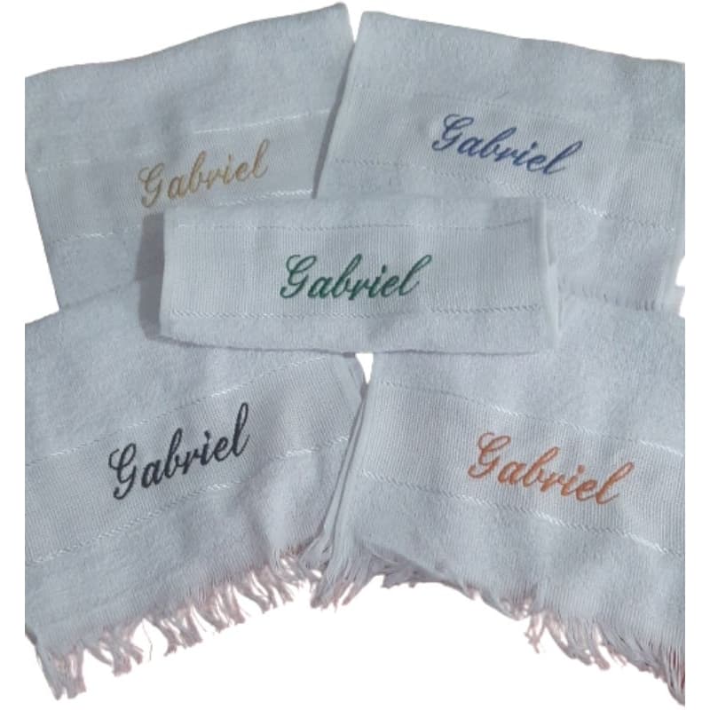 Toalha com nome Bordado, Personalizada (Toalha Social)