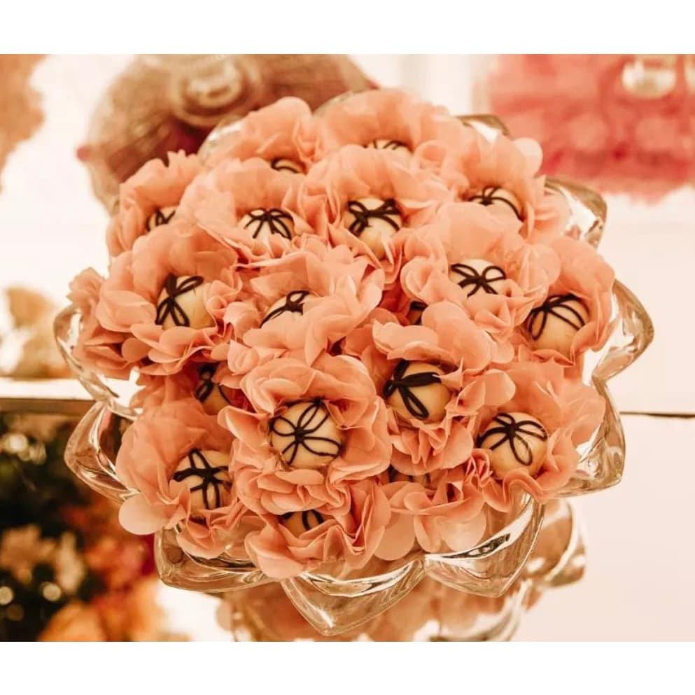 100 Forminhas Para Doces Fino Margarida 10 Pétalas Mais Volumosa