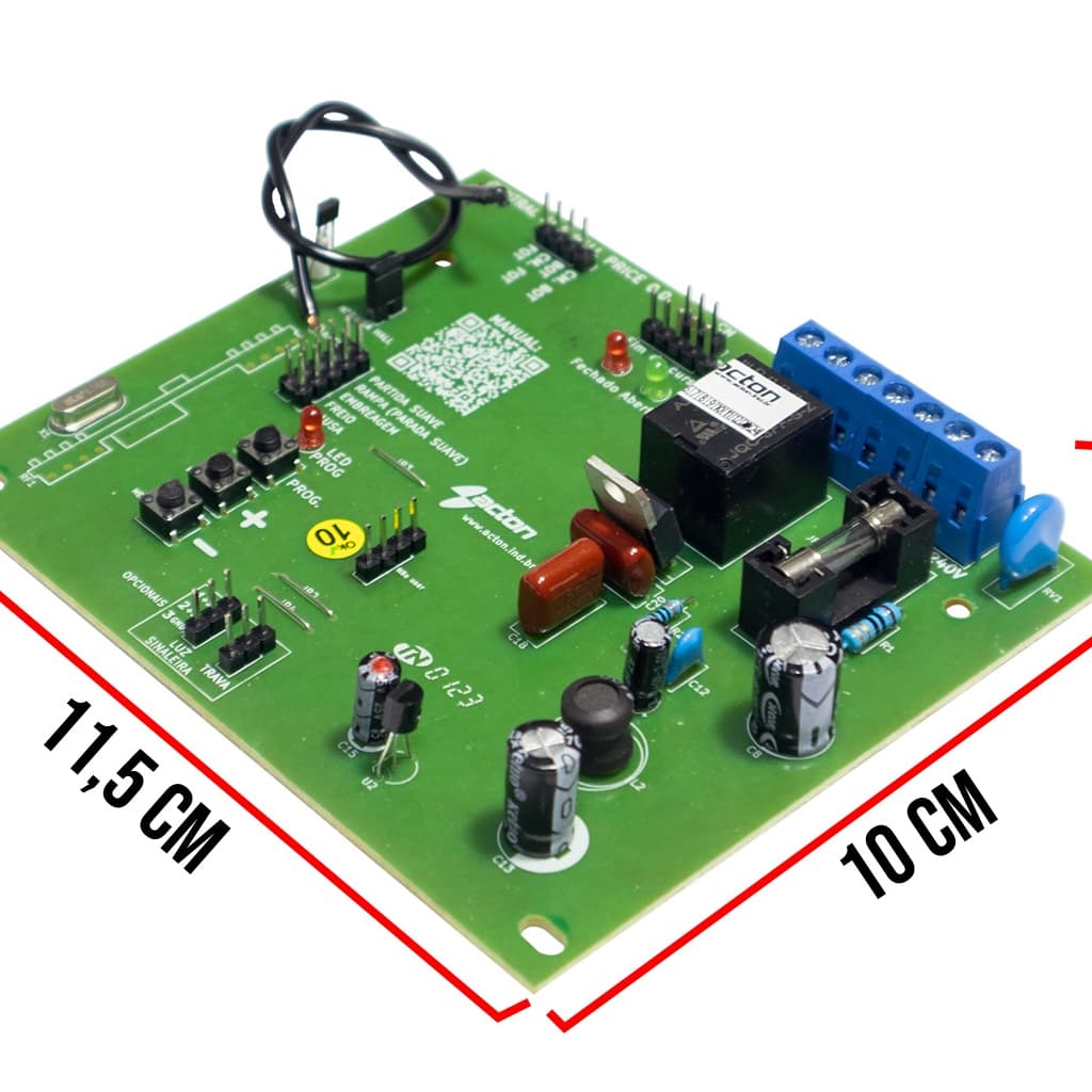 Central Placa Motor Portão AC4 Hall Price com Sensor Hall