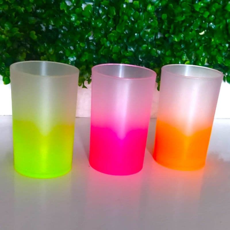 kit c/ 15 Copos Long Baby 275ml Degradê Para Personalizar