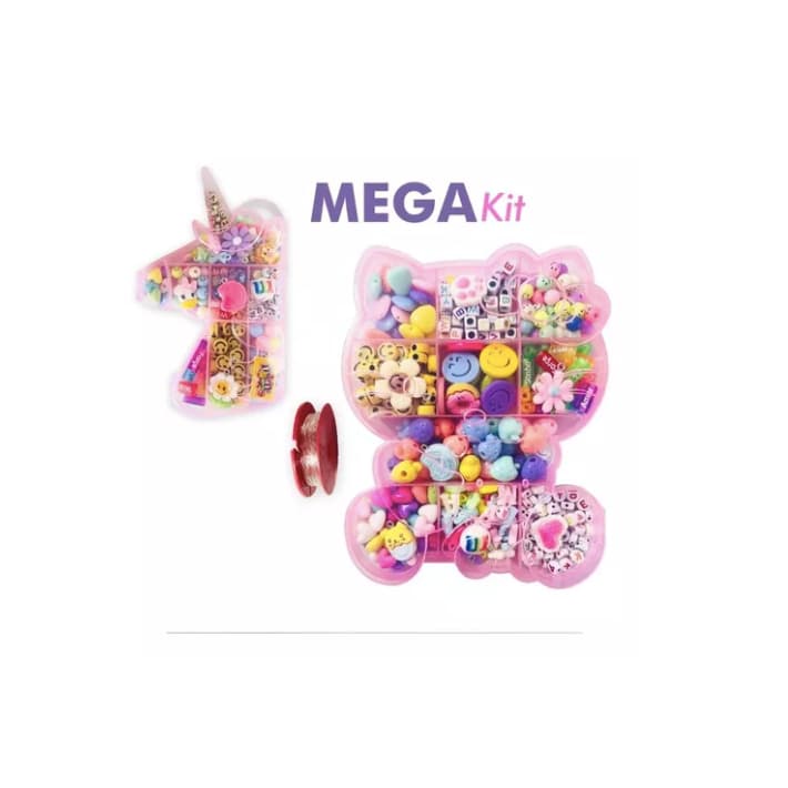 Mega  2 Kits Miçangas Infantil Colar Pulseira Celular