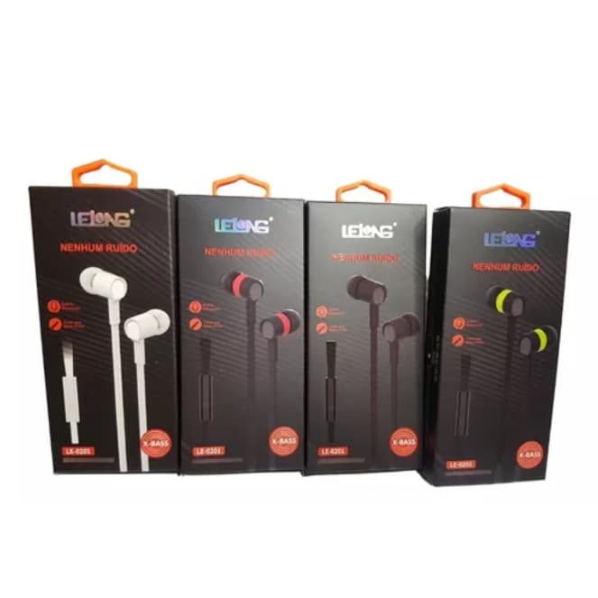 10 Fones Anti- Ruído Lelong 0201 Atacado
