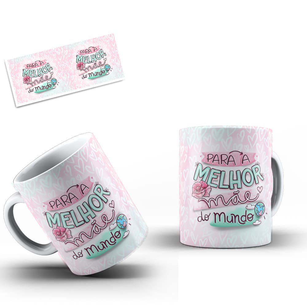 Caneca Porcelana Personalizada Dia das Mães
