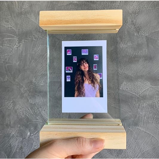 Quadro decorativo polaroid para presente dia dos namorados porta retrato