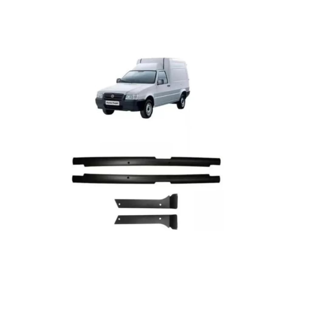 Acabamento Soleira Proteção Carpete Para Portas Dianteira + Acabamento da Coluna / Fiat Fiorino Até 2010