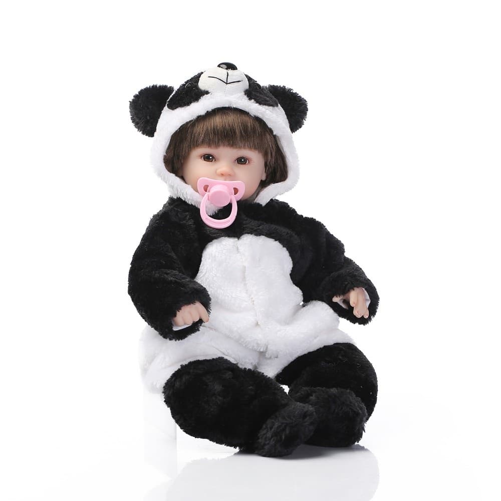 Bebê Reborn Boneca Reborn Panda 100%Silicone drikakids