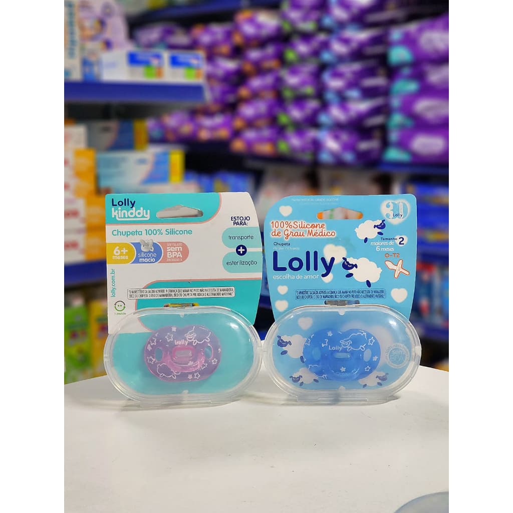 Chupeta Lolly Dreams 100% Silicone, Tam.2 (6 a 18 meses) ORIGINAL