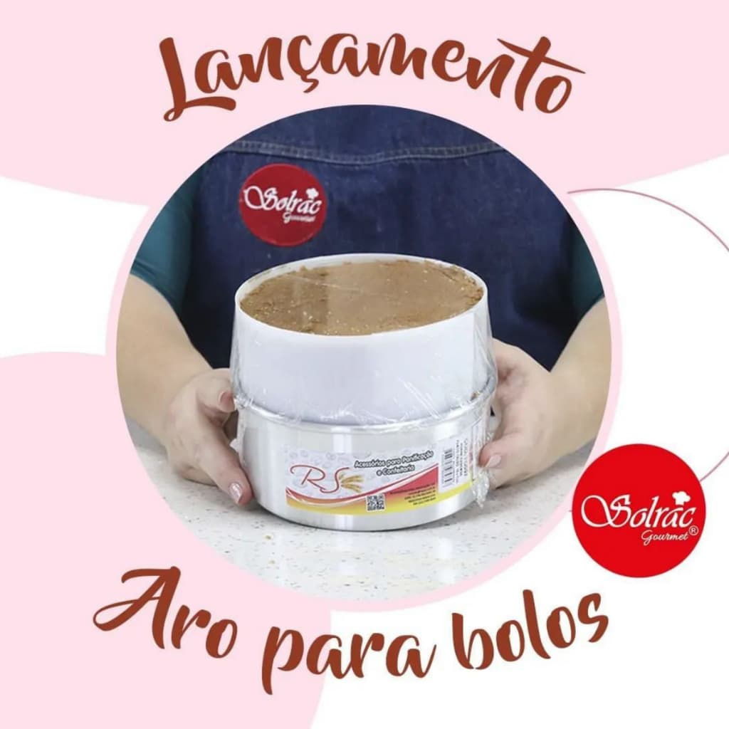 Aro Cinta para bolo 12 cm Monte e Estrutura com Segurança