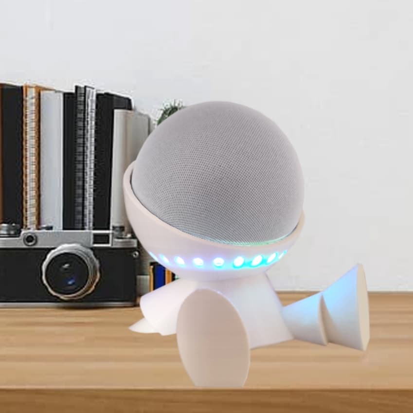 Suporte Decorativo Para Alexa Echo Dot de 4° e 5° geração  Robô Espacial