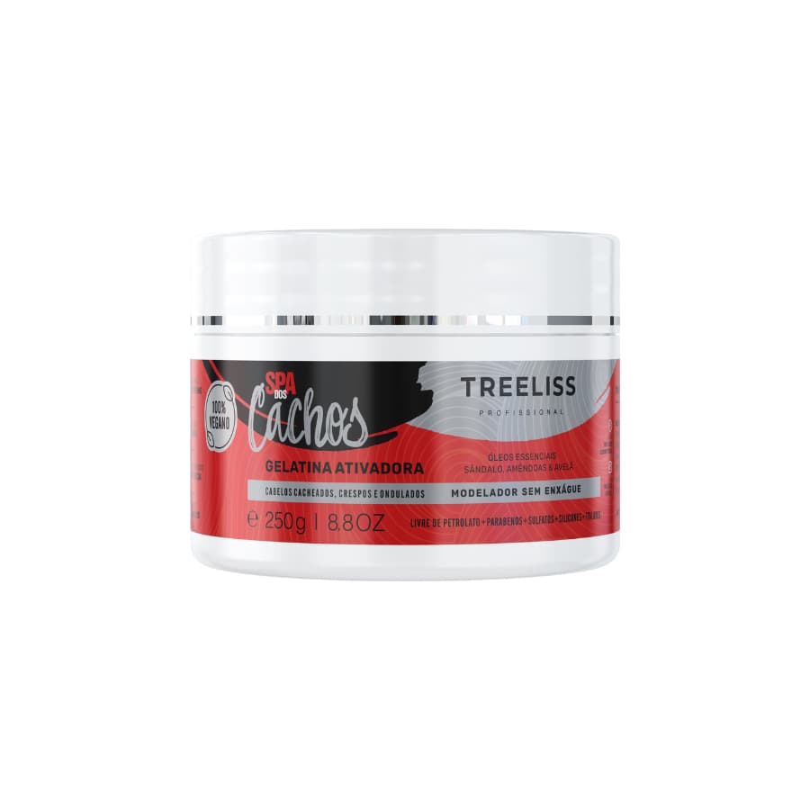 Gelatina para Cabelos Cacheados Vegano 250g Tree Liss
