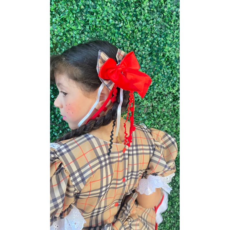 Vestido Junino sinhá moça personalizado tematico São João infantil criança menina promoção