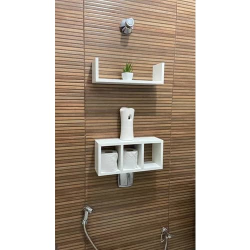 Nicho Prateleira 2 Unidades MDF Branco Decoração mdf