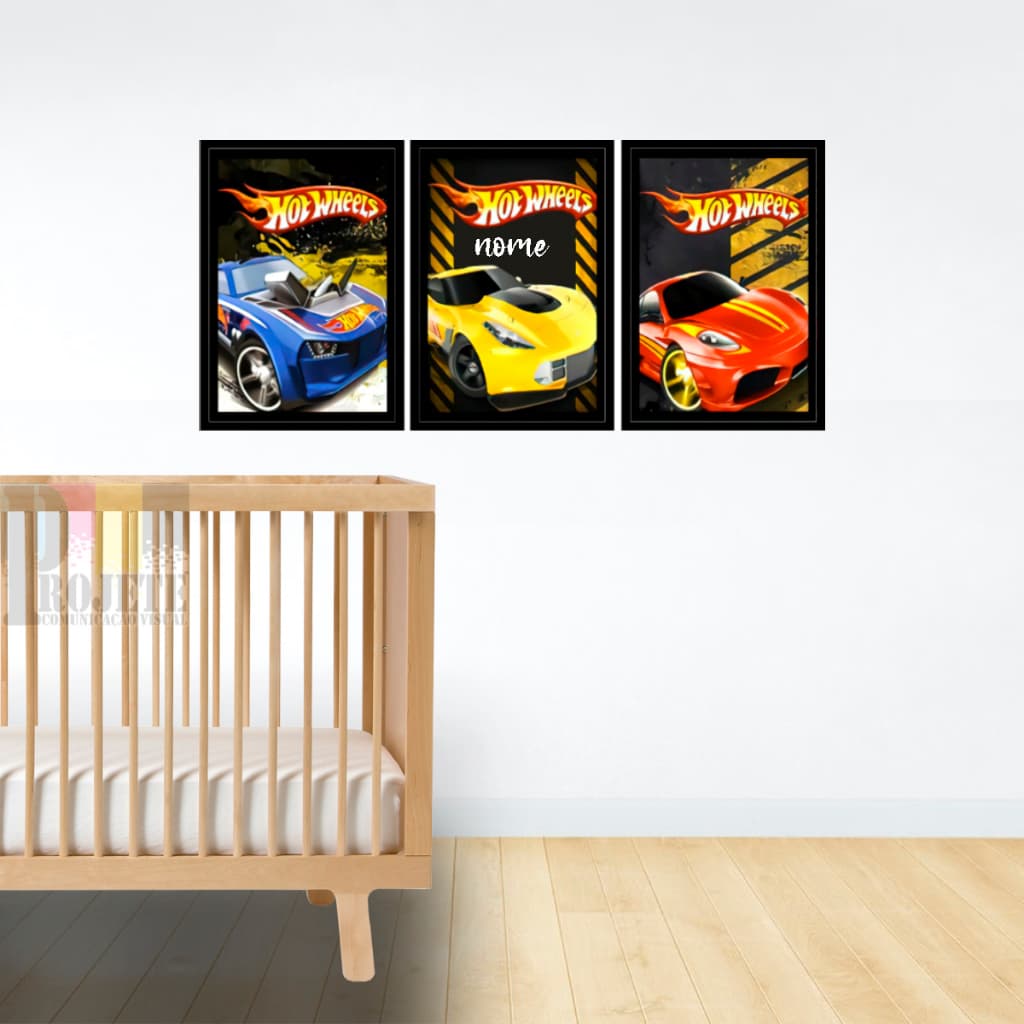 Quadro decorativo carros personalizado com nome personalizado lindo