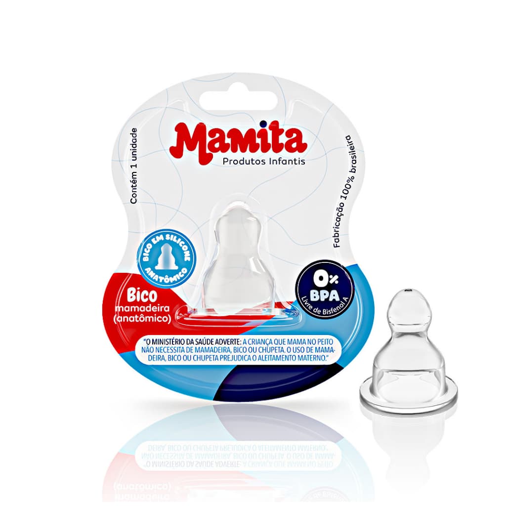 Bico de Mamadeira Silicone Anatômico Blister Caixa com 12 Unidades Bico Anatômico Bico de Silicone