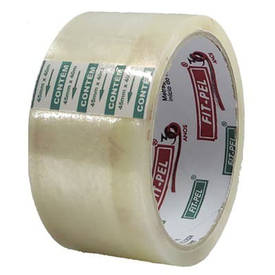 Fita Adesiva De Empacotar Transparente 45 Mm X 40 M