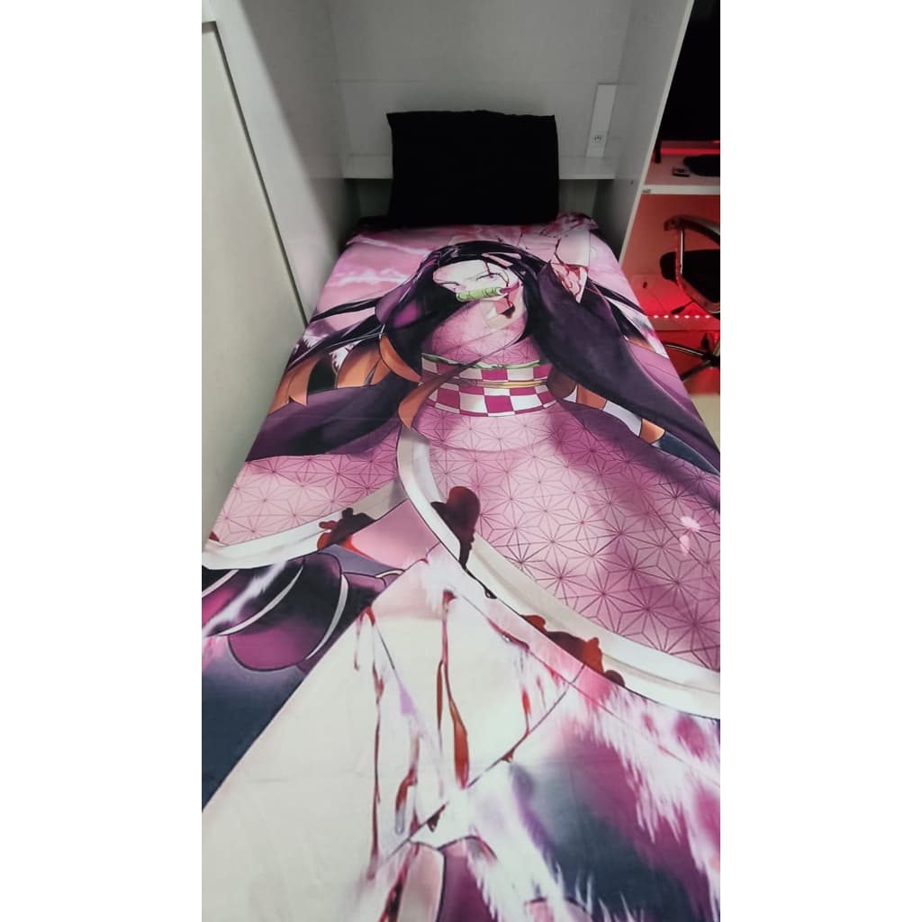 Lençol Anime Kimetsu No Yaiba Nezuko e Tanjiro