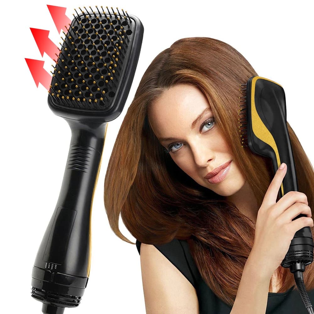 Escova de ar Quente Secadora e Alisadora De Cabelo Elétrica One-step 220v 3 Em 1