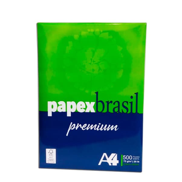 Papel Ofício A4 210 X 297 Mm Branco Pacote Com 500 Folhas Papex