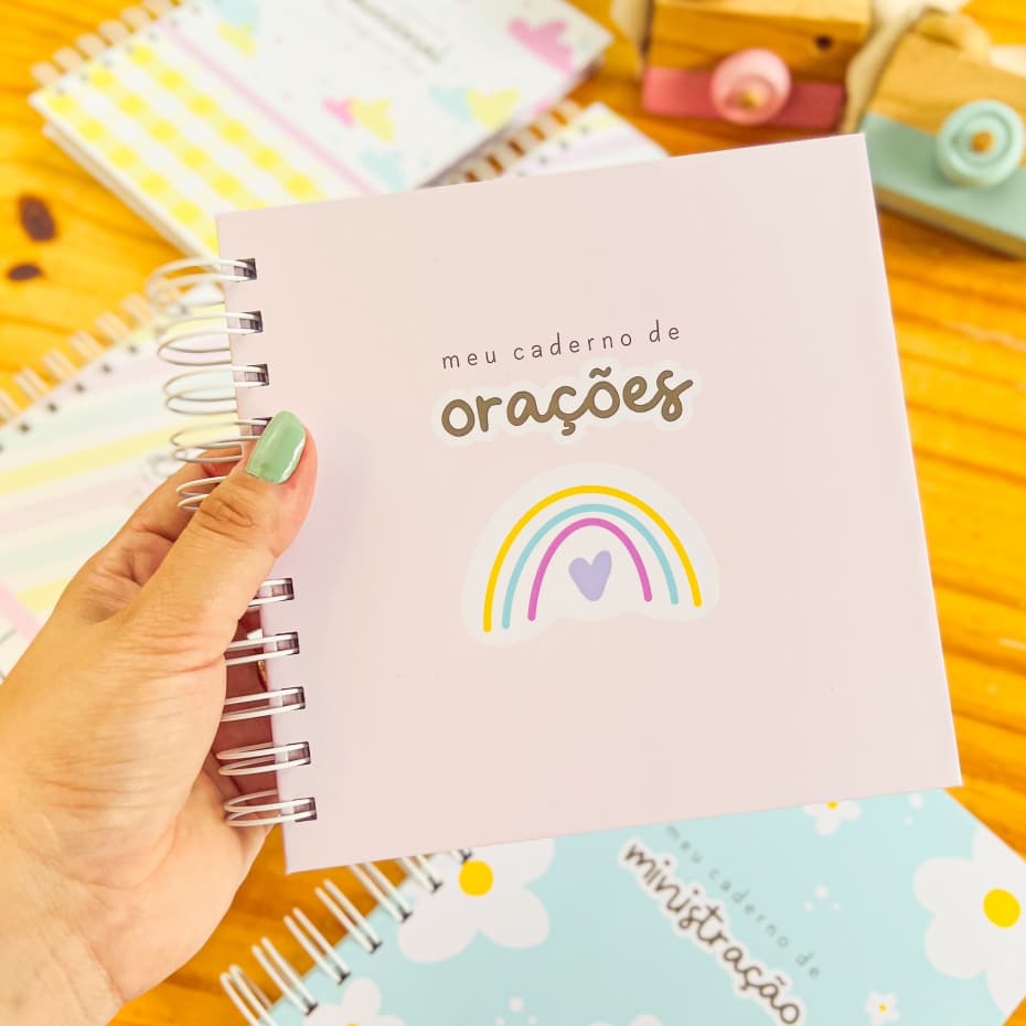 Caderno de oração A5, diário de oração, pão diário, tempo de oração, planner de oração