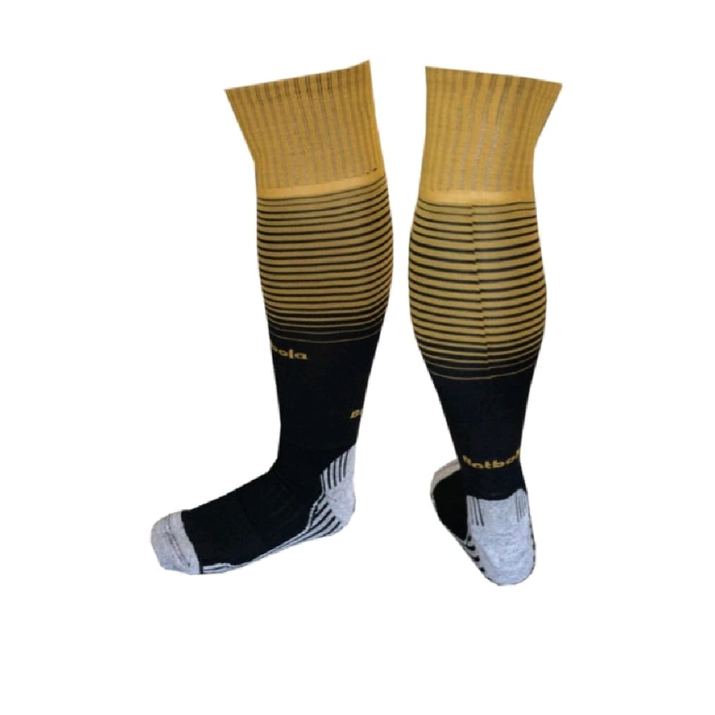 Kit C/ 27 Meião Futebol Batbola Profissional Degrade Preto /Dourado